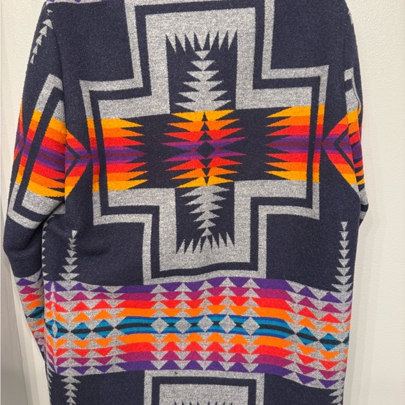 Pendleton Multicolor Geometric Jacket with Shearling Collar - Picture 7 of 13